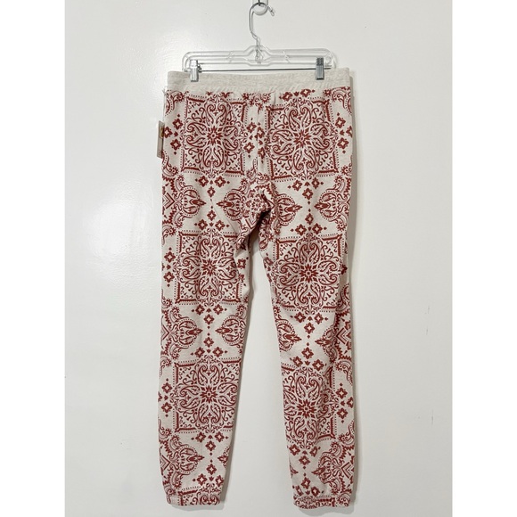 PJ Salvage Paisley Print Drawstring Joggers Size Large - Picture 5 of 7